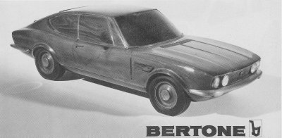 Bertone Fiat Dino wooden model