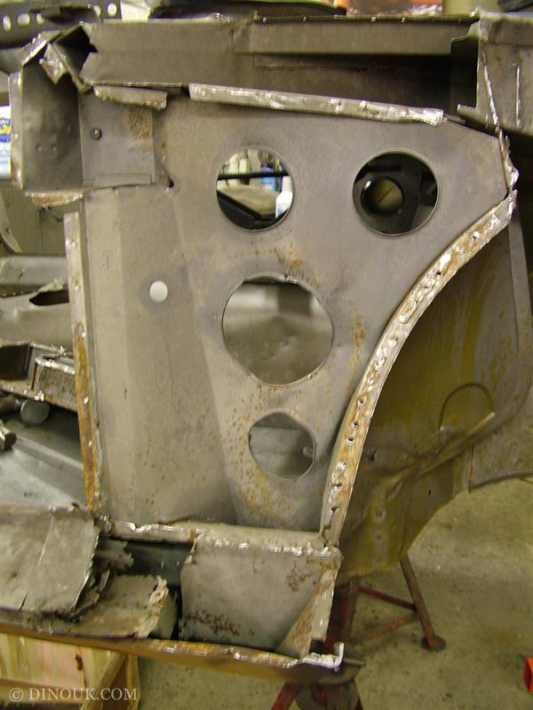A-Post inner panel removed