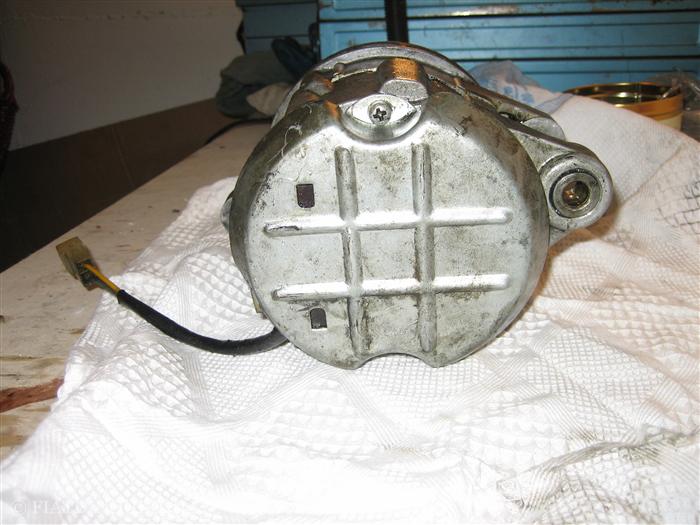 Alternator rear view