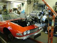 Lifting the engine in